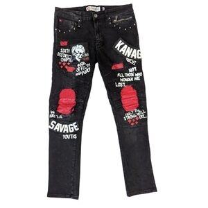 IRO-OCHI Kanazawa savage black jeans size 32